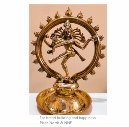 Brass Nataraja Statue - Perfect for Home Decor Office Desk and Gifting